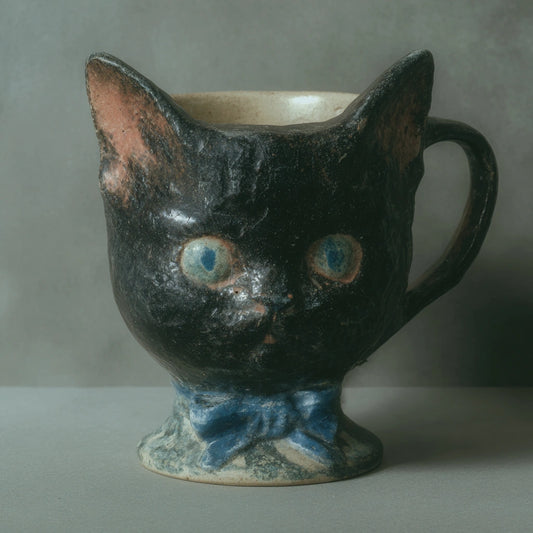 【予約販売】黒猫のマグカップ（11月頃お届け予定）